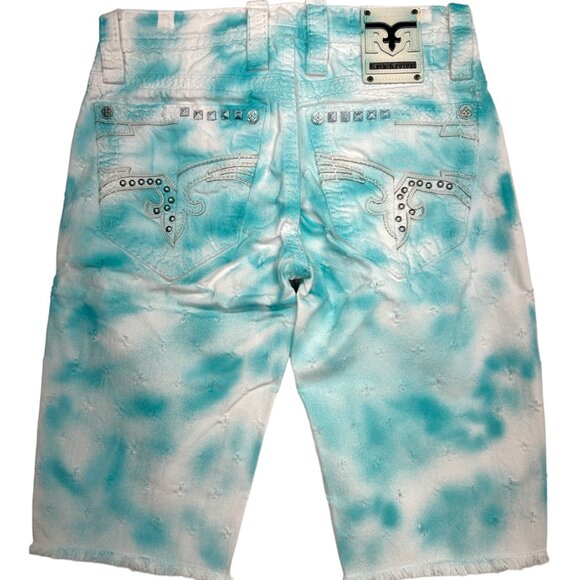 Reworked Rock Revival Liberati Denim Shorts (29) - Picture 2 of 11